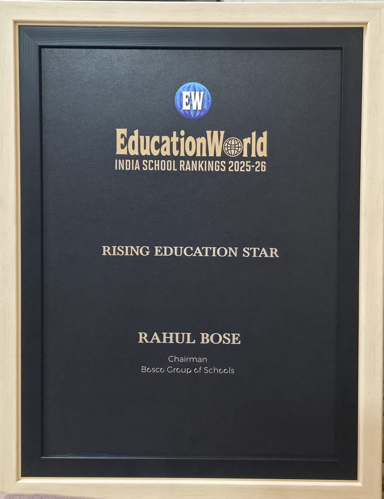 EducationWorld Rising Education Star - Rahul Bose
