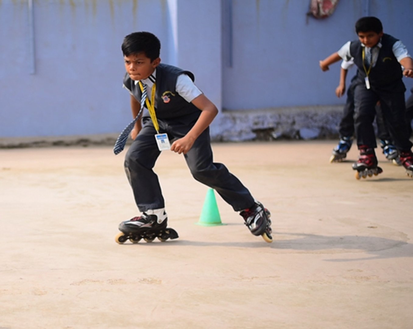 Skating Class at School